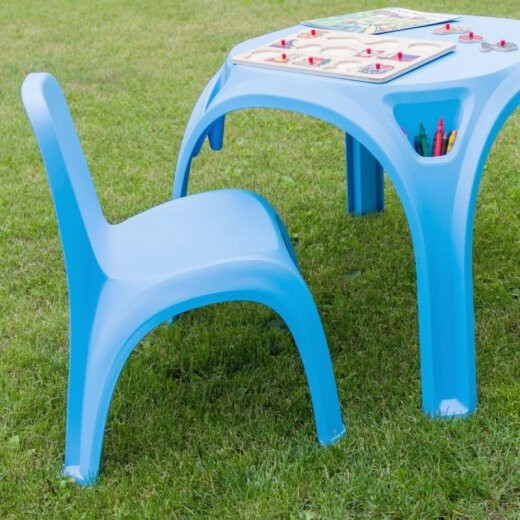 KETER Stol za djecu 64x64x48cm plavi
