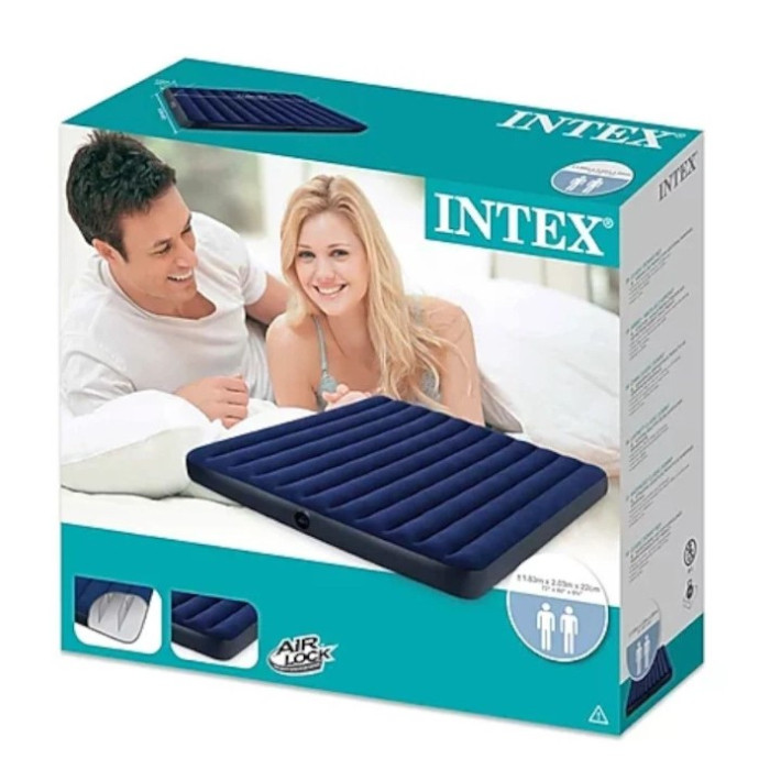 INTEX dušek na naduvavanje 183 × 203 × 25 cm