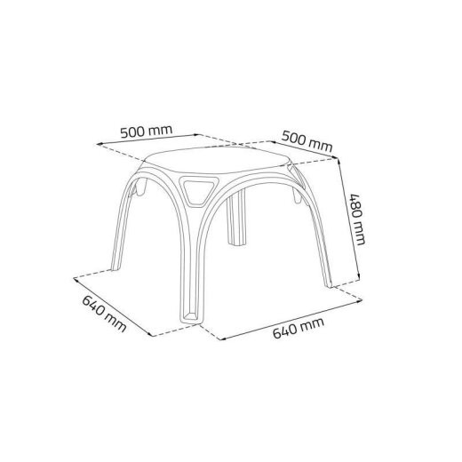 KETER Stol za djecu 64x64x48cm pink
